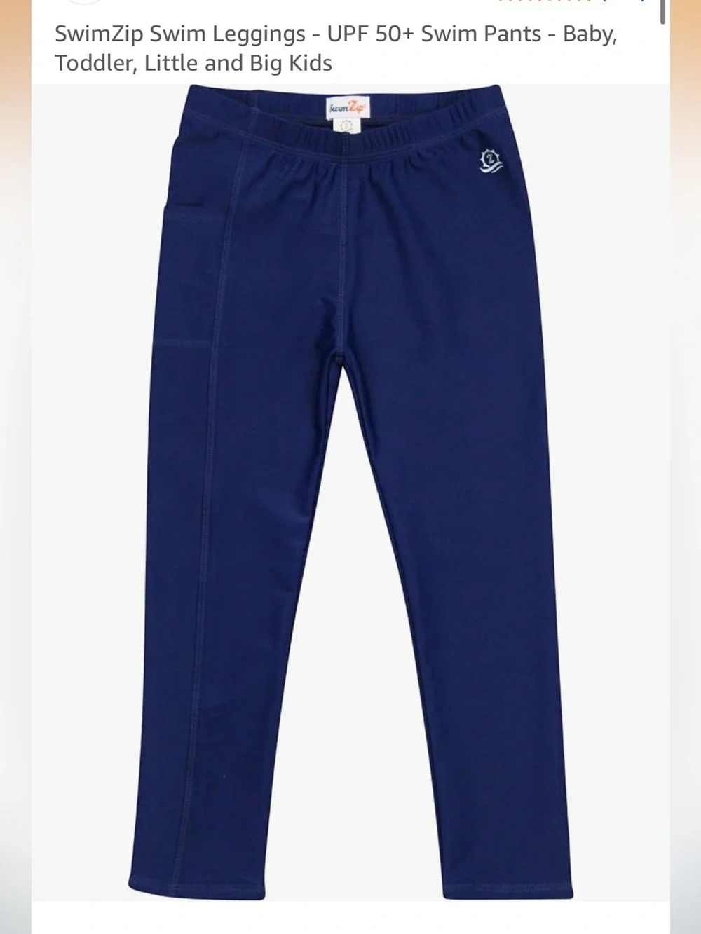 SwimZip Swim Leggings - UPF 50+ Swim Pants